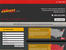 Tablet Screenshot of bestexhaustsource.com